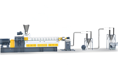 Extrudeuse à double vis avec ligne de pelletisation à refroidissement par air